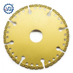 Cheap 1.8mm Steel Core Thickness Vacuum Brazed Diamond Cutting Disc for Metal Stone Aluminum for sale