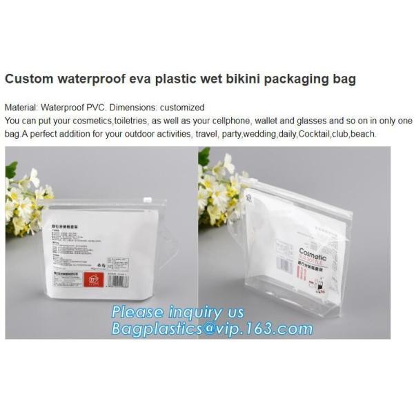 Biodegradable Customised printing Clear PVC Cosmetic Standup k Pouch,Toiletries Cosmetic Pvc Pouch With Marble Dig