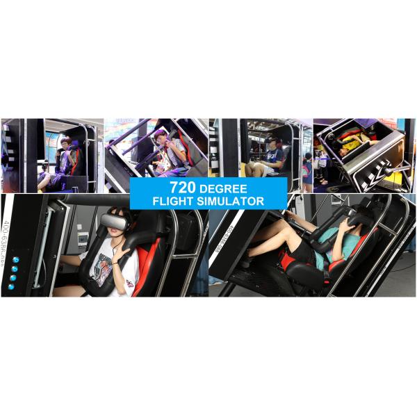 Rated load 150kg VR 9D Shooting 360 720 Degree Rotating VR Flight Simulator