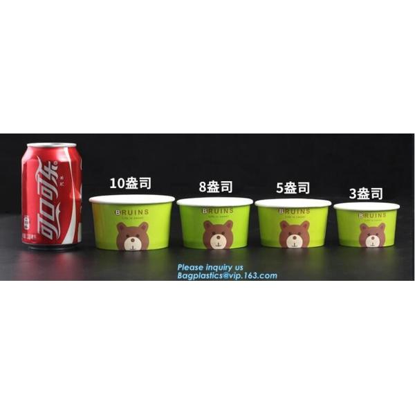 Disposable paper hot soup cup with paper flat lid,microwaveable deli container disposable plastic hot soup cups bagease