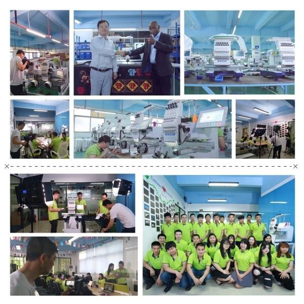 WONYO 2 Head Computerized Apparel Textile Cap Flat Embroidery Machine