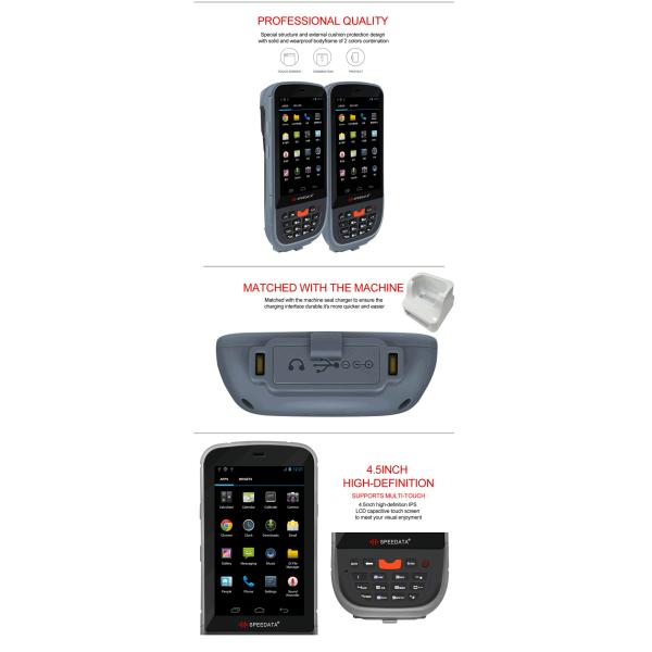 4g Handheld Fingerprint Scanner Mobile Barcode Scanner Android