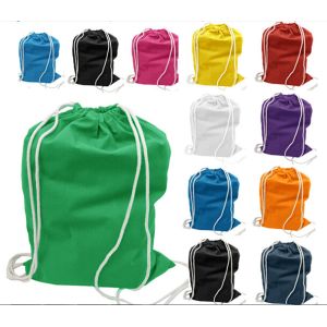 Cheap RPET Polyester Drawstring Backpack , Silkscreen Rotogravure Drawstring Polyester Bag for sale