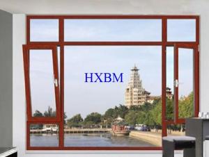China Strength Enhanced Alu Wood Windows , Customized Color wood Clad aluminum Windows on sale