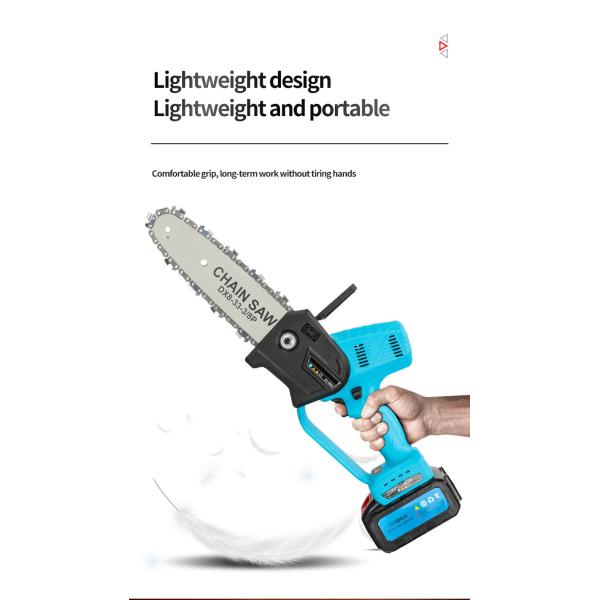 8 Inch 400W Mini Pruning Saw Electric Chainsaws Removable For Fruit Tree Garden Trimming With Lithium Battery One-Handed