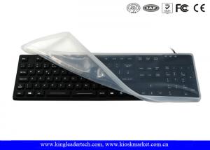 Cheap Removable Waterproof Silicone USB Keyboard For Harsh Industrial for sale