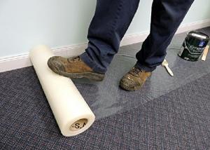 Cheap Customized Carpet Protection Film / Carpet Protection Tape 60cm X 100m for sale