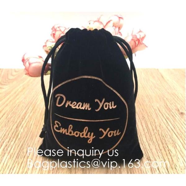 Black Cotton Linen Packaging Pouch With Grosgrain Ribbon,Linen Grid Printed Drawstring Storage Bag Pouch Organizer BEGAS