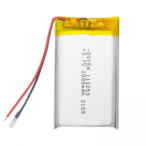 China 2000mah Lithium Ion Polymer LiPo 3.7 V Battery Pack Rechargeable on sale