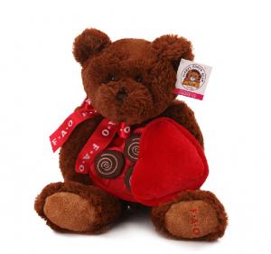 Hot Electronic Recording Toy Plush Teddy Bear with Heart Pillow
