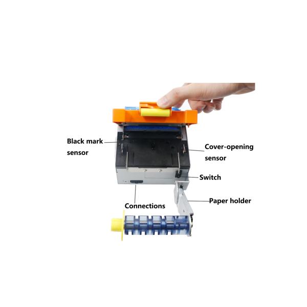Thickness 80mm Barcode Label Printers Full / Partial With Smart Paper Bezel / LEDs