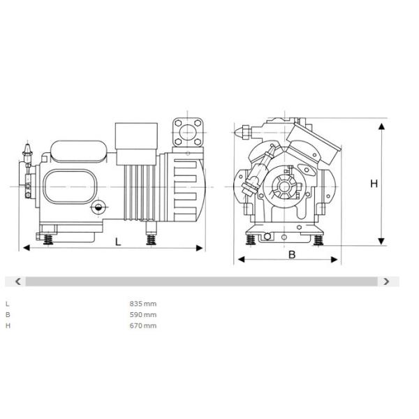 Dwm Copeland Compressor Made in Belgium D6DJ-400X Copeland Compressor Manufacture