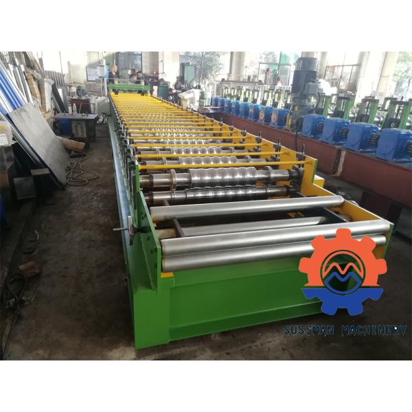 0.4mm Thin Material Thickness Corrugated Iron Zinc Sheet Roll Forming Machine With Stop Cutting