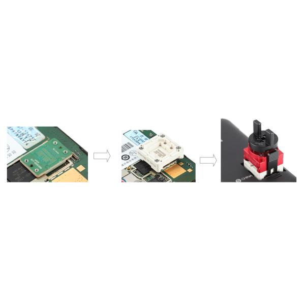 High Density EMCP Test Socket For BGA221 Packages Zero Footprint
