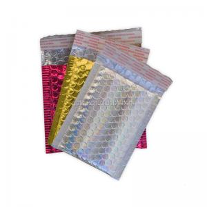 China Air Bubble Padded Holographic Mailers Bulk Bag For Shipping Packaging on sale