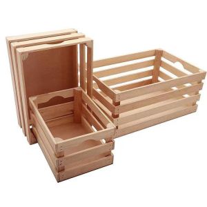 Pine Wood Crates for storage  wooden  storage box wooden vegetable storage crate