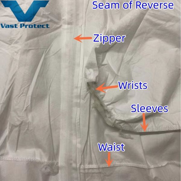 Soft Microporous Protective Coverall Dust and Splash Proof Advantage Two Years Guarantee Period