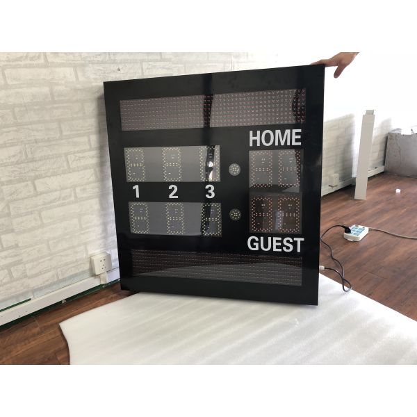 6 Inch Digit In Amber Color Led Tennis Scoreboard With Team Name