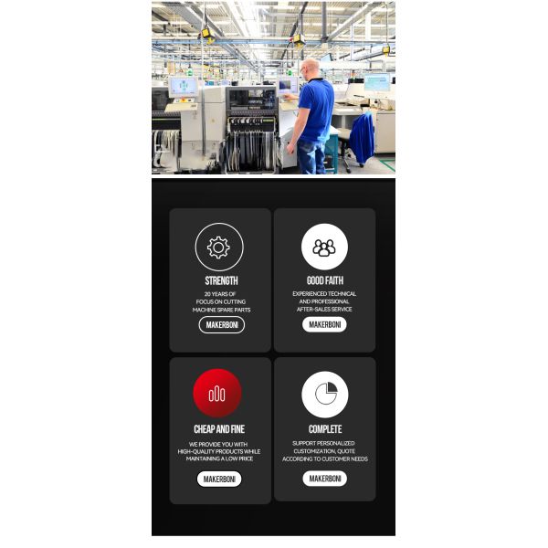 92831000 Pivex 55° Auto Cutter Blade - Short Replacement Blade for Gerber Leather Cutting Machines