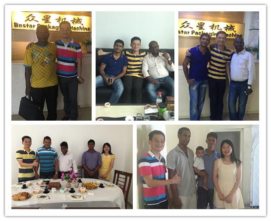 Automatic packaging machine for powder flour filling and sealing