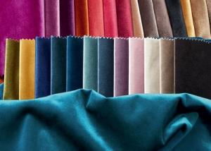 Cheap Plain Solid Velvet Sofa Curtain Fabric Dyeing Silk Velvet Fabric 330gsm for sale