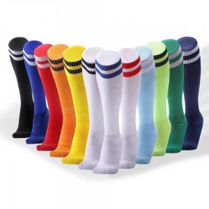 China 2021 Non-slip Football Socks for Outdoor Sports and Gym Thick Compression Stockings on sale
