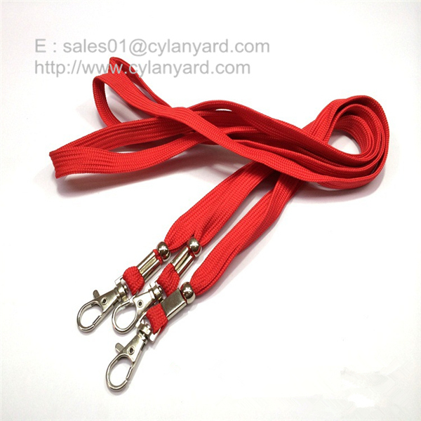 Cheap tubular polyester lanyard with card tag, polyester tube lanyard with card strap,