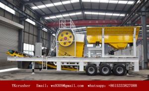 Cheap Semi Mobile Crushing Plant PP Series Portable Jaw Crusher With Belt Conveyor for sale