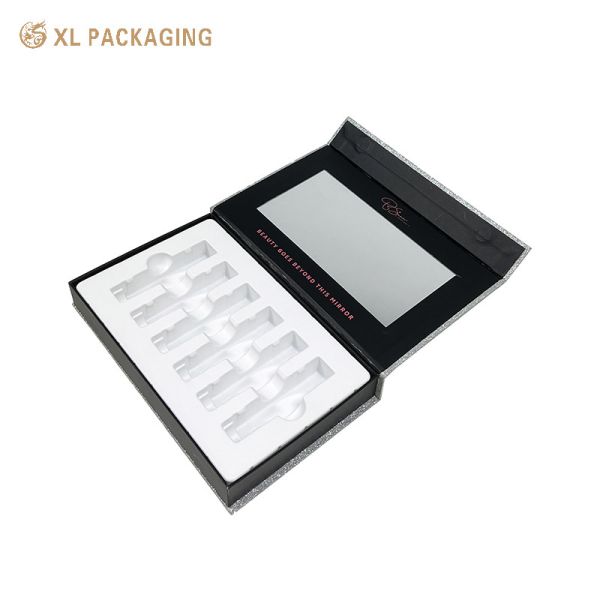 XL Packaging Custom Packaging Box Factory Customized Size Recyclable Cardboard Paper Hard Magnetic Box Packaging with Luxury PVC Tray