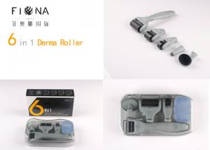 Cheap Newest ! 6 in 1 derma roller 12/300/720/1200 needles titanium micro needle therapy derma roller/ dermaroller for sale