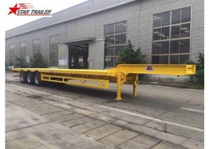 Cheap 3 Axles Front Load Trailer High Strength Steel Material For Cargo Transportation for sale