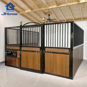 Cheap Customized Color European Horse Stalls Welded Horse Stable Fronts Panels Swing or Sliding Door for sale