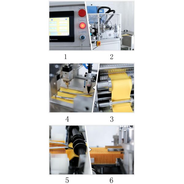 Panel Car Air Filter Production Line Paper Pleating Machine