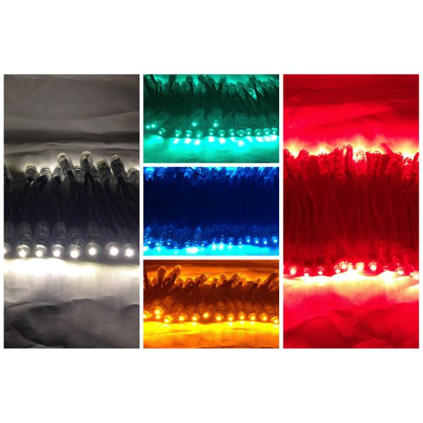 String Light 12MM Led Pixel Module / 8mm Staw Hat LED Pixel Light PVC + siliconeFor Outdoor LED Lighting Channel Letters