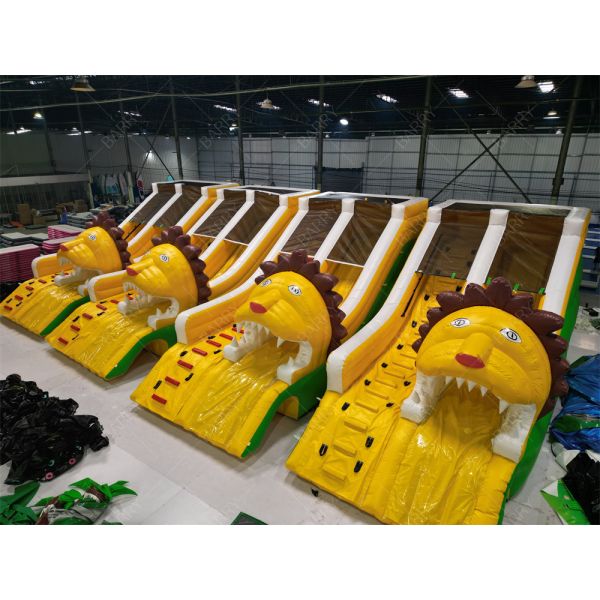 Quality Assurance Lion Inflatable Pool Slides, Inflatable Water Slide For Inground Pools