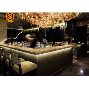 Buy cheap Luxury Artificial Stone Modern Bar Counters Large Size For Nightclub from wholesalers