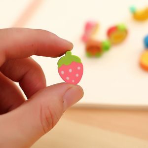 Barreled Cute Cartoon Marine Animal Fruit Style Small Eraser For Kids Prizes