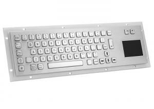 Cheap PS2 5VDC SS304 Industrial Metal Keyboard Rack Mount With Touchpad for sale