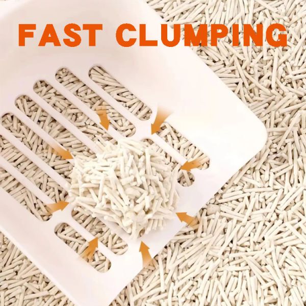 Quality Highly Absorbent Tofu Sand Litter Cornstarch Guar Gum Flushable Clumping Cat Litter wholesale