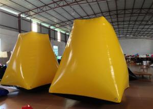 China Outdoor Water Park Inflatable Paintball Bunkers 2 X 2 X 2.5m Enviroment - Friendly on sale
