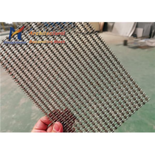 Drapery Barrette 4.5mm Woven Wire Mesh Fabric Railing Infill