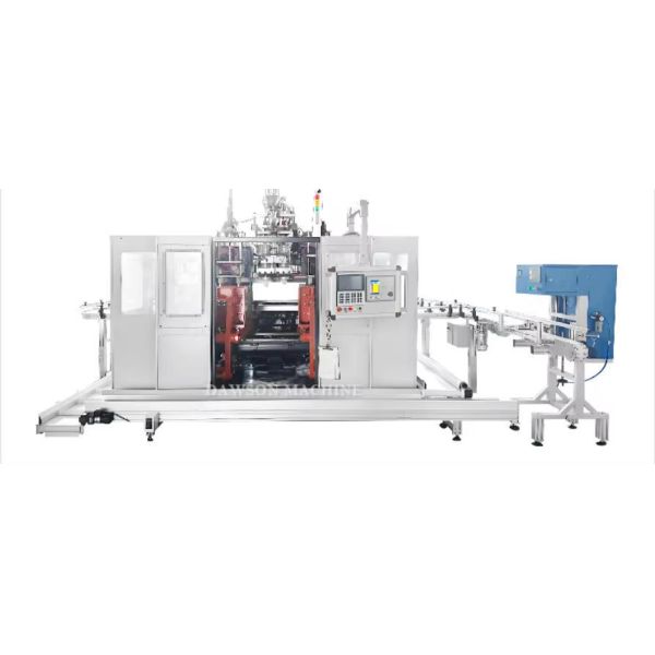 Automatic Double Station Double Head Daily Chemical Laundry Detergent Clearner Bottle Extrusion Blow Molding Machines