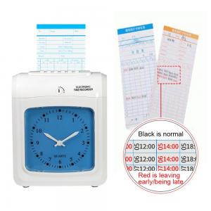 China CE Time Card Attendance Machine for Recorder Office Factory Staffs Employee Check in on sale