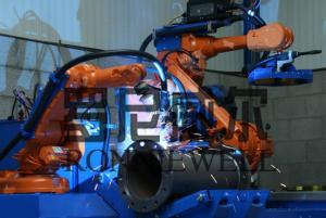Cheap Pipe Prefabrication Robot Welding Machine With ABB / OTC Robot Body for sale