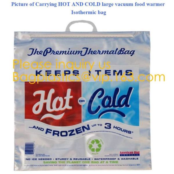 Aluminum Foil Insulated Cooler Bags Waterproof Folding Thermal Lunch Bag,Zip-Lock Grocery Handle Thermal Insulation Cool