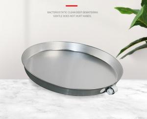 Cheap 20 to 30 Large Aluminium Water Heater Drain Pan with PVC Drain Connection for sale