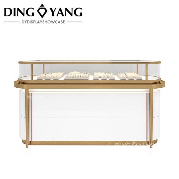 Factory Commercial Custom Made Locking Jewelry Display Case For High End Jewelry Store, Made of High Quality Material