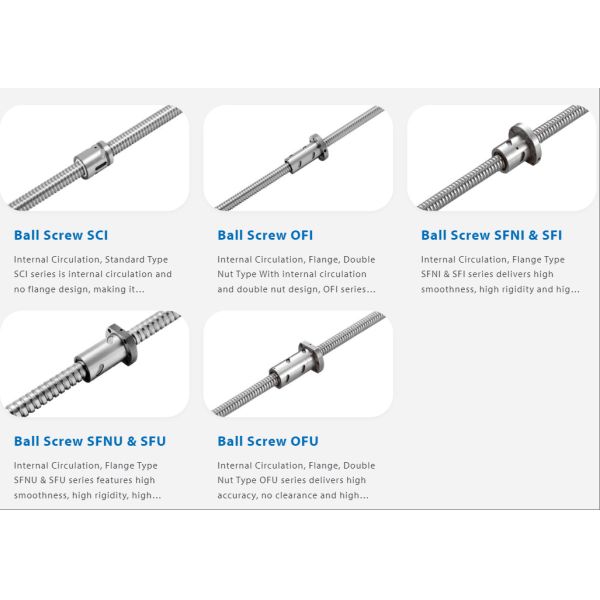 TBI Ball Screw SFA1210 12mm Rolling Ball Screw For Elevator And Escalator Drives