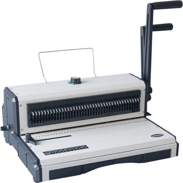 A5 Paper Wire Spiral Binding Machine , 120 Sheets Small Spiral Binding Machine