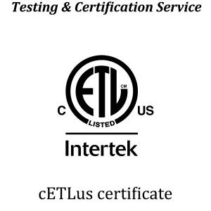 Cheap US And ETL Certification Mark North American Certification for sale